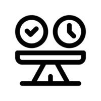 work balance icon. line icon for your website, mobile, presentation, and logo design. vector