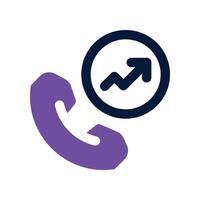 phone call icon. dual tone icon for your website, mobile, presentation, and logo design. vector