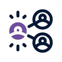social network icon. dual tone icon for your website, mobile, presentation, and logo design. vector