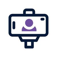 vlog icon. dual tone icon for your website, mobile, presentation, and logo design. vector