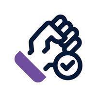 motivation icon. dual tone icon for your website, mobile, presentation, and logo design. vector