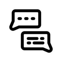 comment icon. line icon for your website, mobile, presentation, and logo design. vector