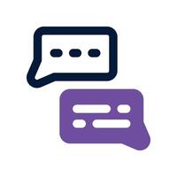 comment icon. dual tone icon for your website, mobile, presentation, and logo design. vector