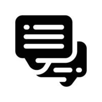 chat icon. glyph icon for your website, mobile, presentation, and logo design. vector