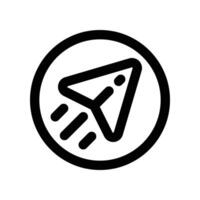 send icon. line icon for your website, mobile, presentation, and logo design. vector