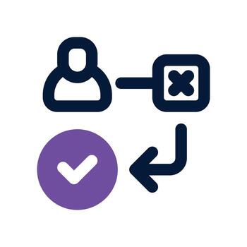 workflow icon. dual tone icon for your website, mobile, presentation, and logo design. vector