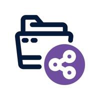 folder icon. dual tone icon for your website, mobile, presentation, and logo design. vector