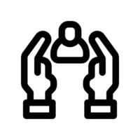 loyalty employee icon. line icon for your website, mobile, presentation, and logo design. vector