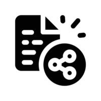 file icon. glyph icon for your website, mobile, presentation, and logo design. vector