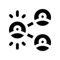 social network icon. glyph icon for your website, mobile, presentation, and logo design. vector