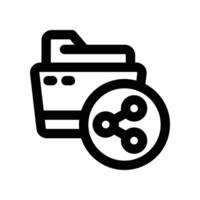 folder icon. line icon for your website, mobile, presentation, and logo design. vector
