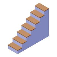 Staircase leading upwards representing career success achievement vector