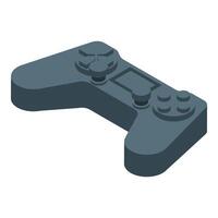 Gamepad lying horizontally with buttons and d pad isometric view vector