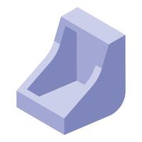 Concrete formwork element for building construction vector
