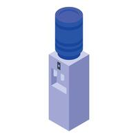Office water cooler dispenser providing refreshing hydration vector