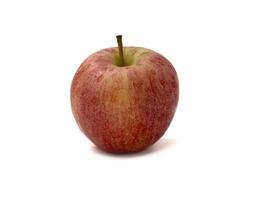 Pink Gala Apple isolated on white background, Fresh Red Apple with clipping path close-up photo
