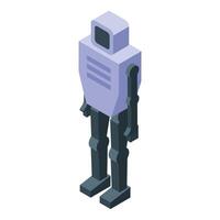 Modern robot standing is showing artificial intelligence technology vector