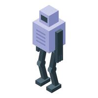 Modern robot standing still with arms at its sides vector