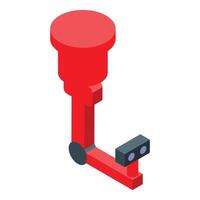 Parking gate system managing access to parking lot vector