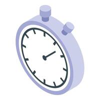 Analog stopwatch is showing time passing concept isometric icon vector