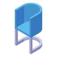Modern chair representing furniture design in isometric view vector
