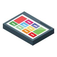 Modern electronic drum machine showing colorful pads vector