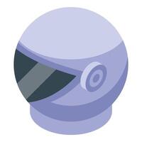 Astronaut helmet showing space exploration concept vector