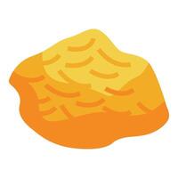 Precious metal gold nugget representing finance wealth and investment vector