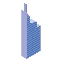 Modern skyscraper building reaching for the sky vector