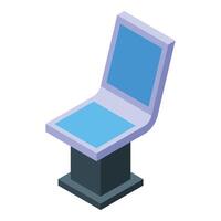 Futuristic digital interactive kiosk showing blank screen vector