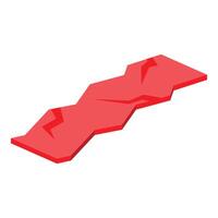 Red carpet path leading to success and recognition vector