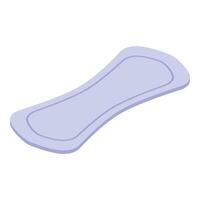 Feminine hygiene product sanitary pad isometric view vector