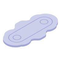 Soft sanitary pad offering comfort and protection during menstruation vector