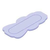 Soft sanitary pad providing comfort and protection during menstruation vector