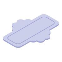 Soft sanitary pad providing comfort and protection during menstruation vector
