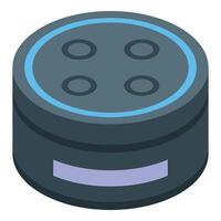 Smart speaker voice assistant listening for commands vector