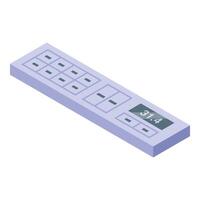 Electric extension cord showing power consumption vector