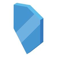 Blue shield representing protection and security in digital world vector