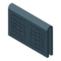 Soundproof wall panel reducing noise pollution creating quiet space vector