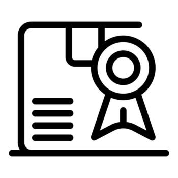 en línea certificado programa demostración mi aprendizaje graduación vector