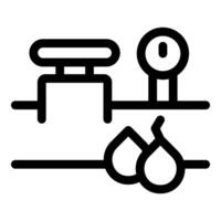 Machine drying clothes with water drops icon outline vector