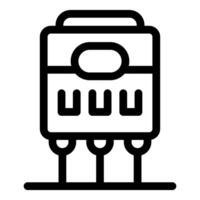Simple vector showing the concept of hosting provider