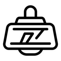 Vr glasses displaying augmented reality experience icon vector