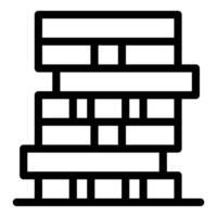 Modern building facade with overhanging floors and geometric design vector
