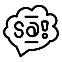 Speech bubble saying so with at symbol and exclamation mark vector