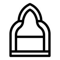 Line icon representing a classic window design vector