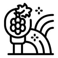 Winemaker growing a grapevine in a greenhouse for wine production vector