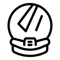 Simple and bold astronaut helmet icon, perfect for space themed projects vector