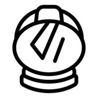 Astronaut helmet modern space exploration icon showing visor vector