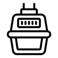 Electric meter measuring power consumption icon vector